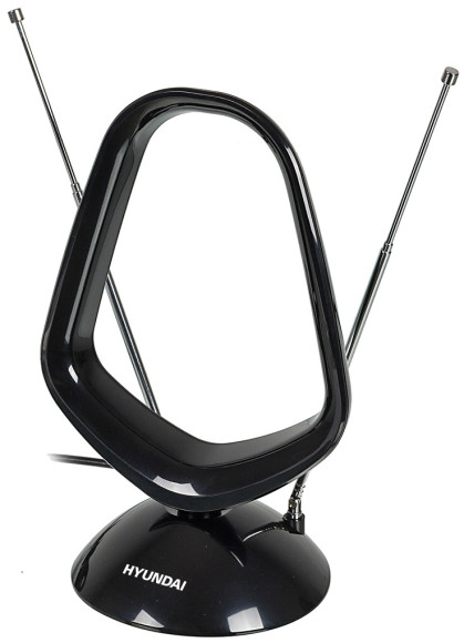 Антенна телевизионная Hyundai H-TAI320 13дБ активная черный каб.:1.85м Антенна телевизионная Hyundai H-TAI320 13дБ активная черный каб.:1.85м