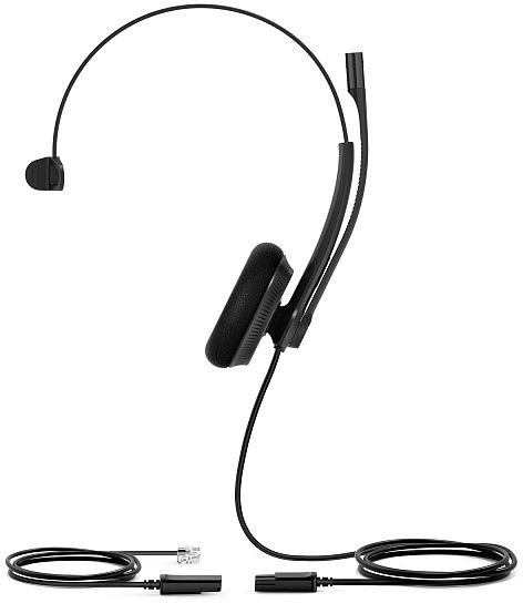 Гарнитура проводная Yealink YHS34 Lite Mono черный Гарнитура проводная Yealink YHS34 Lite Mono черный