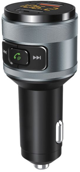 Автомобильный FM-модулятор Ritmix FMT-A707 черный MicroSD BT USB (80000131)