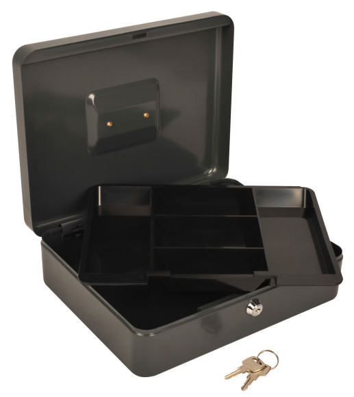 Ящик для денег без номинала Cactus CS-CB-004GY 90x300x240 серый сталь 1.967кг Ящик для денег без номинала Cactus CS-CB-004GY 90x300x240 серый сталь 1.967кг