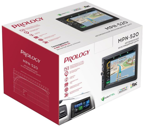 Автомагнитола Prology MPN-520 2DIN 4x55Вт v4.2 7" ПДУ RDS (PRMPN520)