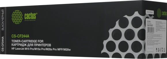 Картридж лазерный Cactus CS-CF244A CF244A черный (1000стр.) для HP LJ M15 Pro/M15a Pro/M28a Pro MFP/M28w Pro MFP