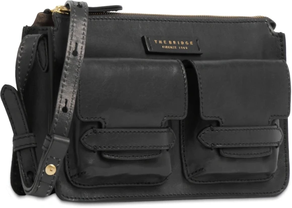 Сумка женская The Bridge Lucrezia 04150501/YH темно-синяя натур.кожа