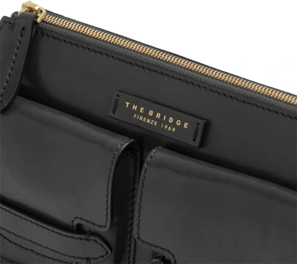 Сумка женская The Bridge Lucrezia 04150501/YH темно-синяя натур.кожа