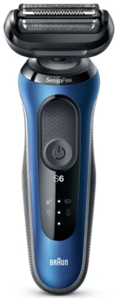 Бритва сетчатая Braun Series 6 61-R1200S реж.эл.:3 питан.:аккум. красный/черный