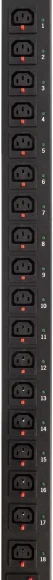 Блок распределения питания Powercom PDU-16AVMS20-18C13-2C19 Блок распределения питания Powercom PDU-16AVMS20-18C13-2C19