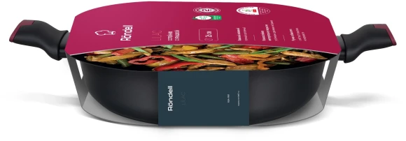 Сотейник Rondell Lilac RDA-1981 3.5л. d=26см (с крышкой) черный Сотейник Rondell Lilac RDA-1981 3.5л. d=26см (с крышкой) черный