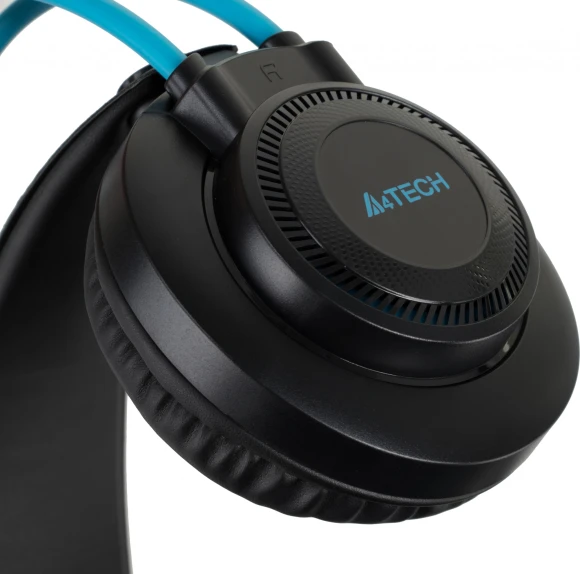 Наушники с микрофоном A4Tech Fstyler FH200U серый/синий 2м накладные USB оголовье (FH200U BLUE) Наушники с микрофоном A4Tech Fstyler FH200U серый/синий 2м накладные USB оголовье (FH200U BLUE)
