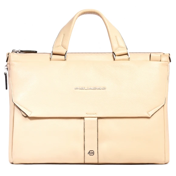 Сумка женская Piquadro Than CA6733S135/BE бежевая натур.кожа