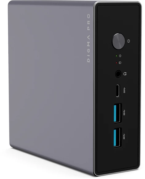 Неттоп Digma Pro Minimax U1 i5 1335U (1.3) 16Gb SSD512Gb Iris Xe Windows 11 Pro GbitEth WiFi BT 60W темно-серый/черный (DPP5-ADXW03)