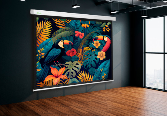 Экран Cactus 100" 152x203см Motoscreen CS-PSM-152x203 4:3 настенно-потолочный рулонный (моторизованный привод)