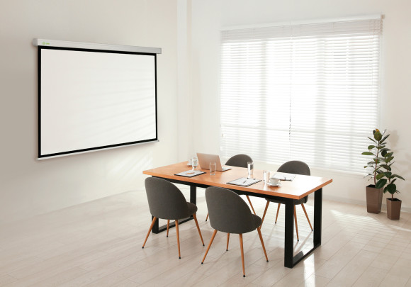 Экран Cactus 100" 152x203см Motoscreen CS-PSM-152x203 4:3 настенно-потолочный рулонный (моторизованный привод)