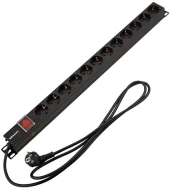 Блок распределения питания Rexant 04-0205-2 верт.размещ. 13xSchuko базовые 16A Schuko 2м Блок распределения питания Rexant 04-0205-2 верт.размещ. 13xSchuko базовые 16A Schuko 2м