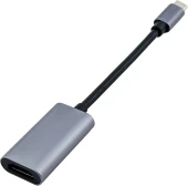 Переходник Buro ver1.4 USB Type-C (m) HDMI (f) 0.1м (BU-TYPEC-HDMI(F)) серый (пакет)