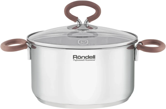 Кастрюля Rondell Etery RDS-1599 3.1л. d=20см (с крышкой) стальной Кастрюля Rondell Etery RDS-1599 3.1л. d=20см (с крышкой) стальной