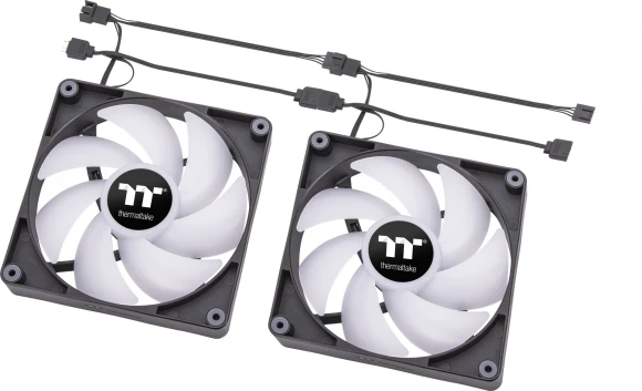 Вентилятор для корпуса Thermaltake CT140 ARGB 140х140x25 черный 4-pin 30.5дБ (упак.:2шт) (CL-F150-PL14SW-A) Ret Вентилятор для корпуса Thermaltake CT140 ARGB 140х140x25 черный 4-pin 30.5дБ (упак.:2шт) (CL-F150-PL14SW-A) Ret