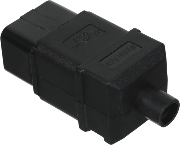 Вилка Hyperline CON-IEC320C20 (упак.:1шт) 1м черный