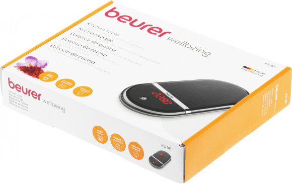 Весы кухонные электронные Beurer KS36 макс.вес:2кг черный Весы кухонные электронные Beurer KS36 макс.вес:2кг черный