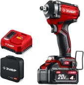 Гайковерт Зубр ГБУ-350-41 40Вт аккум. патрон:квад.3/4" Гайковерт Зубр ГБУ-350-41 40Вт аккум. патрон:квад.3/4"