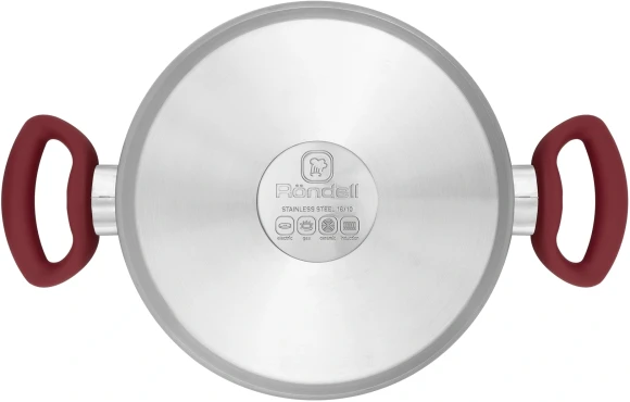 Кастрюля Rondell Heidi RDS-1114 4.8л. d=24см (с крышкой) стальной Кастрюля Rondell Heidi RDS-1114 4.8л. d=24см (с крышкой) стальной