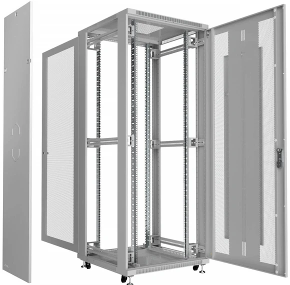 Шкаф серверный Cabeus (ND-05C-42U80/100-BK) напольный 42U 800x1000мм пер.дв.перфор. задн.дв.перфор. 800кг RAL 7035 900мм 132кг 220град. 2055мм IP20 сталь Шкаф серверный Cabeus (ND-05C-42U80/100-BK) напольный 42U 800x1000мм пер.дв.перфор. задн.дв.перфор. 800кг RAL 7035 900мм 132кг 220град. 2055мм IP20 сталь