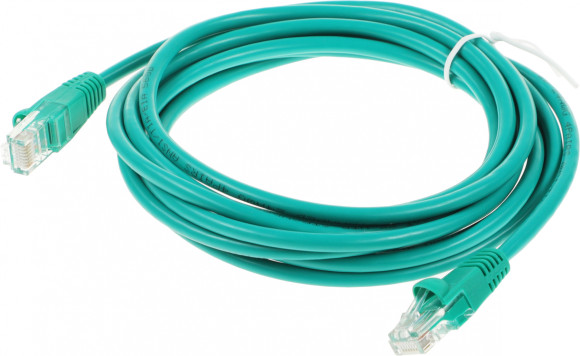 Патч-корд cat.5E molded 3м зеленый RJ-45 (m)-RJ-45 (m)