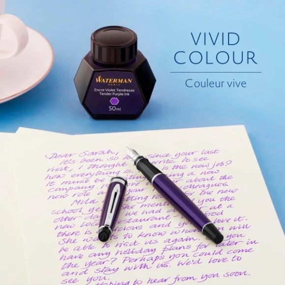 Флакон с чернилами Waterman (S0110750) Tender Purple чернила 50мл для ручек перьевых