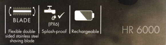 Триммер Beurer HR6000 черный (насадок в компл:1шт)