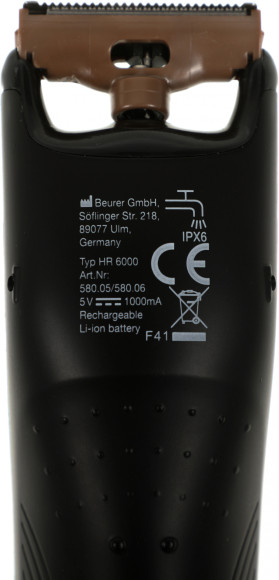 Триммер Beurer HR6000 черный (насадок в компл:1шт)