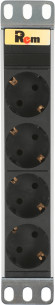 Блок распределения питания Rem R-10-4S-220-Z гор.размещ. 4xSchuko базовые 10A C14
