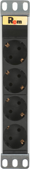 Блок распределения питания Rem R-10-4S-220-Z гор.размещ. 4xSchuko базовые 10A C14