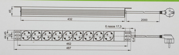 Блок распределения питания ITK PH12-7D1-P гор.размещ. 7xSchuko базовые 16A Schuko 2м Блок распределения питания ITK PH12-7D1-P гор.размещ. 7xSchuko базовые 16A Schuko 2м