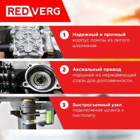 Минимойка RedVerg RD-HPW1200 1200Вт Минимойка RedVerg RD-HPW1200 1200Вт