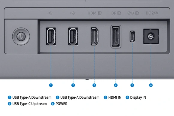 Монитор Samsung 32" Smart Monitor M9 LS32FM902SIXCI графитовый серый OLED LED 16:9 HDMI M/M Cam матовая HAS 250cd 178гр/178гр 3840x2160 165Hz FreeSync Premium Pro DP 4K USB 8.4кг
