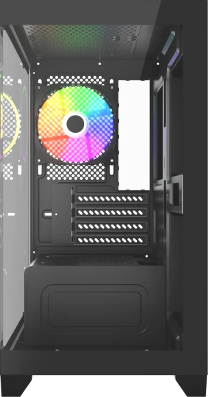 Корпус Accord ACC-285-02B черный без БП mATX 5x120mm 1xUSB2.0 1xUSB3.0 audio