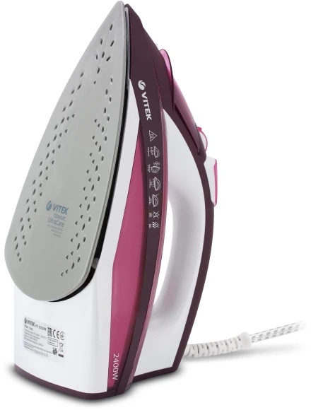 Утюг Vitek VT-1215 2400Вт розовый