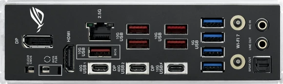 Материнская плата Asus ROG STRIX X870-F GAMING WIFI Socket AM5 AMD X870 4xDDR5 ATX AC`97 8ch(7.1) 2.5Gg RAID+HDMI+DP