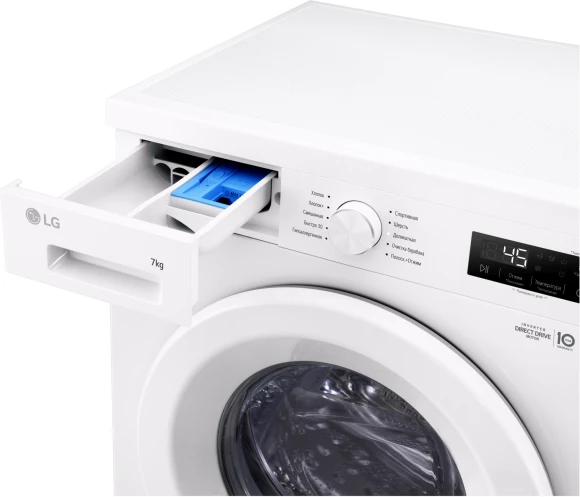 Стиральная машина LG F2Y1HS3W класс: A загр.фронтальная макс.:7кг белый инвертор Стиральная машина LG F2Y1HS3W класс: A загр.фронтальная макс.:7кг белый инвертор