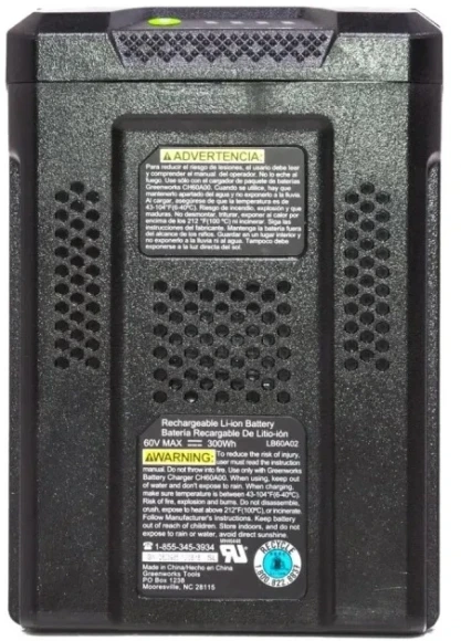 Батарея аккумуляторная Greenworks G60B5 60В 5Ач Li-Ion (2944907)