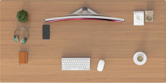 Стол для компьютера Cactus CS-ET-WWD электропривод столешница массив тропического дерева Сипо Махагони белый красное дерево каркас белый 160x75x80см