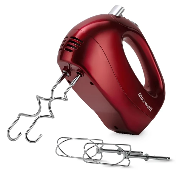Миксер ручной Maxwell MW-1357 R 300Вт красный