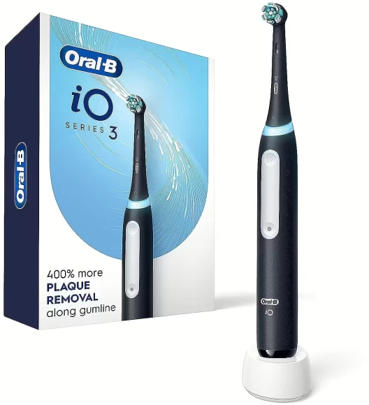 Зубная щетка электрическая Oral-B iO Series 3 iOG3.1A6.0BK черный/белый