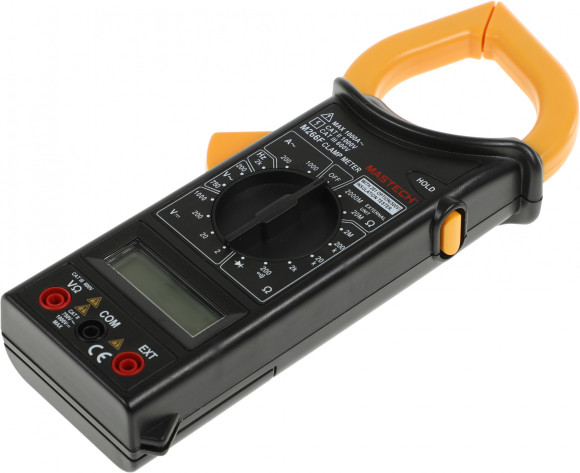 Клещи токоизмерительные Mastech M266F цифр. измер.ток:переменный черный/желтый (13-1304)