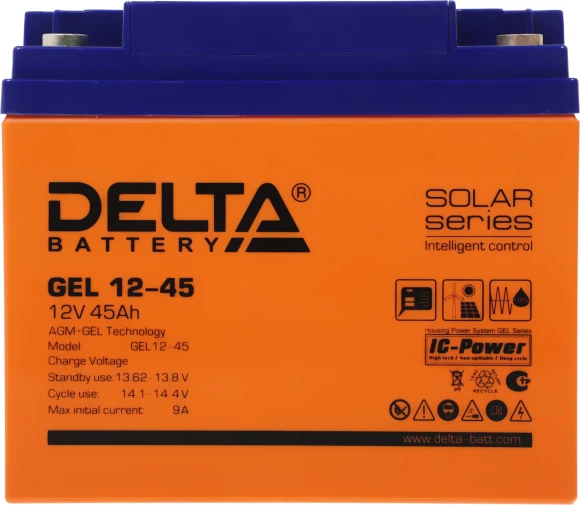 Батарея для ИБП Delta GEL 12-45 12В 45Ач Батарея для ИБП Delta GEL 12-45 12В 45Ач