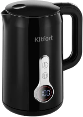 Чайный набор Kitfort КТ-6776 1.8л. 2200Вт черный/нержавеющая сталь корпус: Металл/стекло/пластик