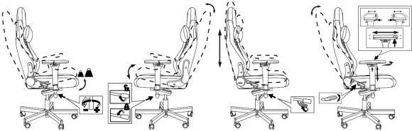 Кресло игровое Knight Hunter черный экокожа крестов. металл