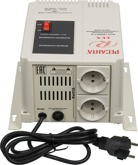 Стабилизатор напряжения Ресанта АСН-1000Н/1-Ц однофазный серый (63/6/14) Стабилизатор напряжения Ресанта АСН-1000Н/1-Ц однофазный серый (63/6/14)