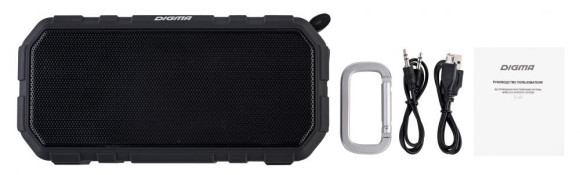 Колонка порт. Digma S-40 черный 10W 1.0 BT 2000mAh (SP4010B) Колонка порт. Digma S-40 черный 10W 1.0 BT 2000mAh (SP4010B)