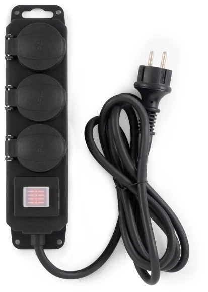 Сетевой фильтр Buro 300MDP-5-B 5м (3 розетки) черный (коробка)