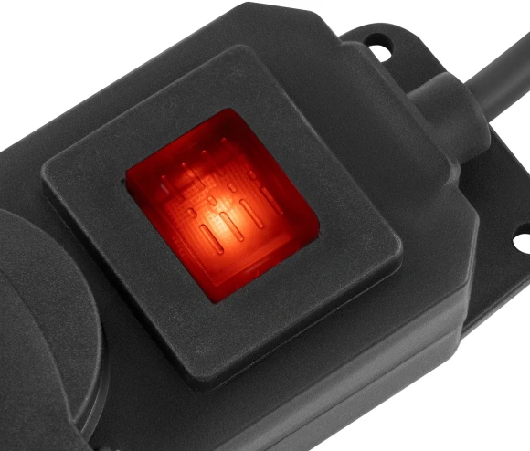 Сетевой фильтр Buro 300MDP-5-B 5м (3 розетки) черный (коробка)